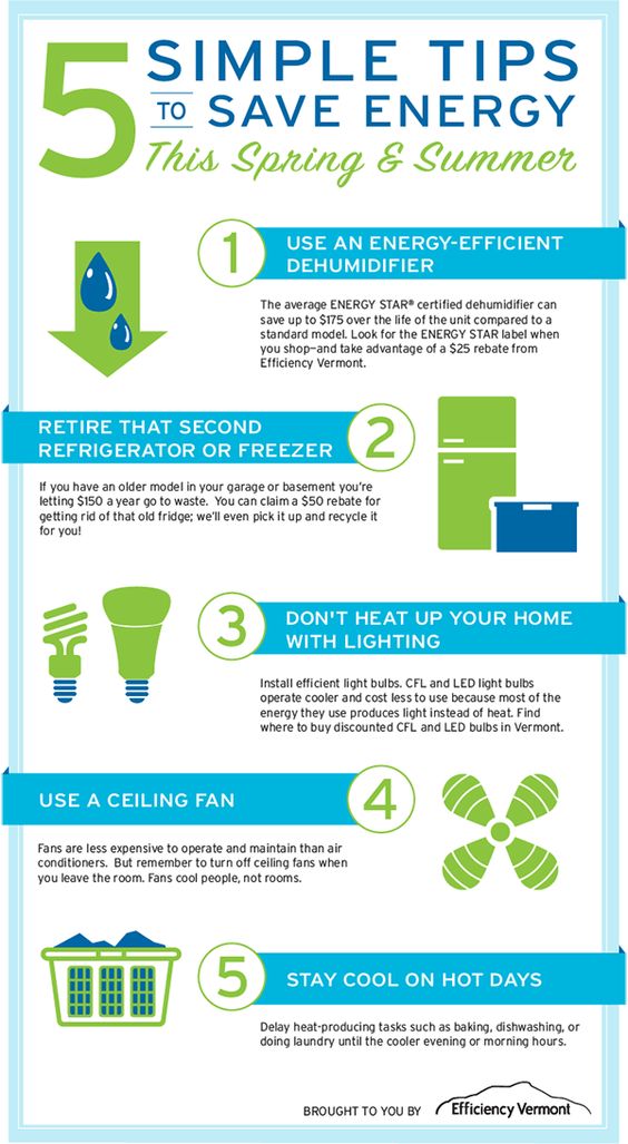 5 tips to save energy