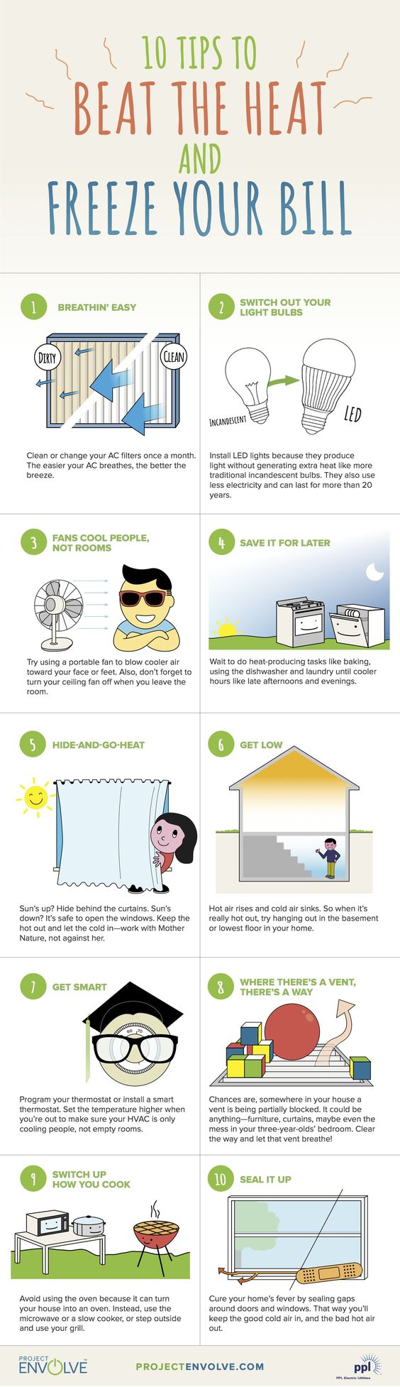 beat the heat: ways to conserve energy